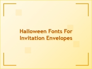 The Best Halloween Fonts for Envelope Calligraphy