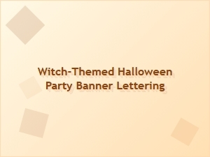 Spooky Witch Typography for Your Halloween Party Banner